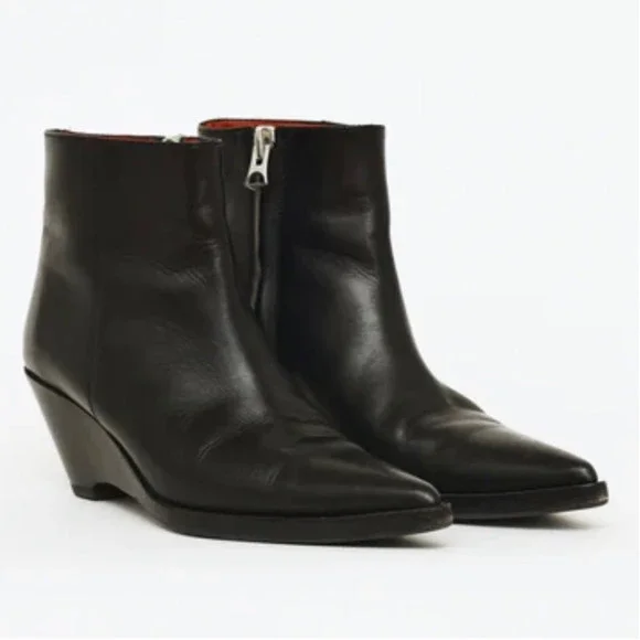 ACNE STUDIOS Cony Wedge Ankle Boots Sz 39 - Picture 2 of 10